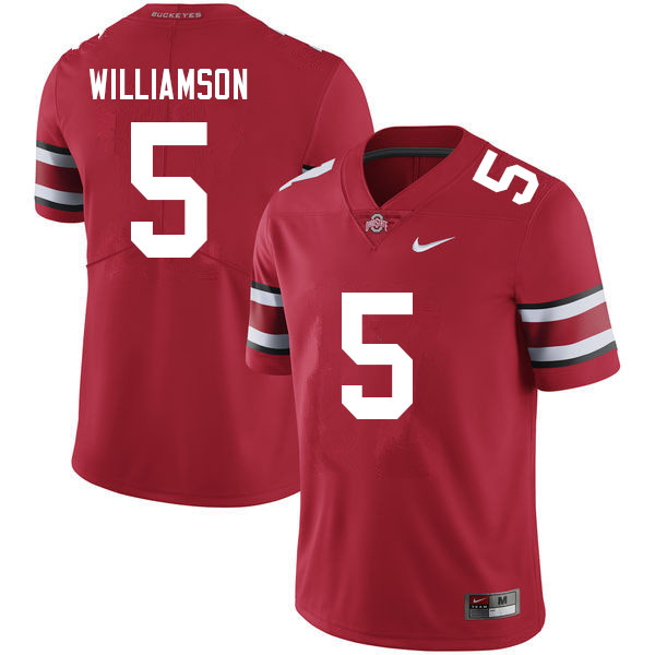Ohio State Buckeyes #5 Marcus Williamson College Football Jerseys Sale-Red